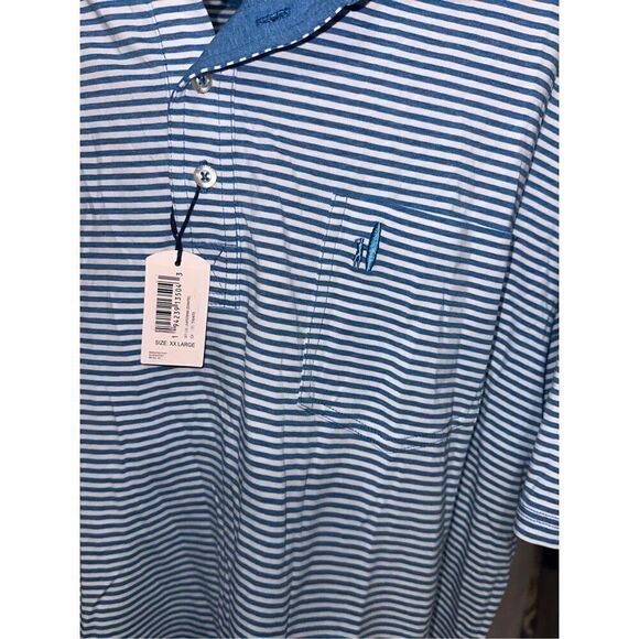 NEW WITH TAGS JOHNNIE-O Best Seller Original 4-Button Polo - Matthis Stripe e Ex - Picture 7 of 11